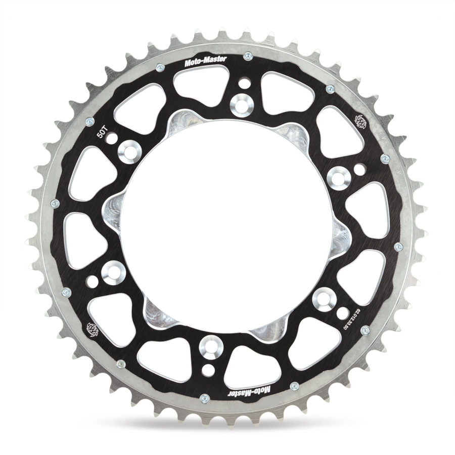 MOTO-MASTER řetězové kolo zadní FUSION DUAL RING (ocel-hliník) 4549 49 KTM 250/350 FREERIDE '14-17 barva černá