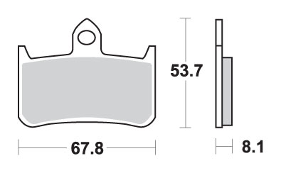 Brake pads SBS 622HS