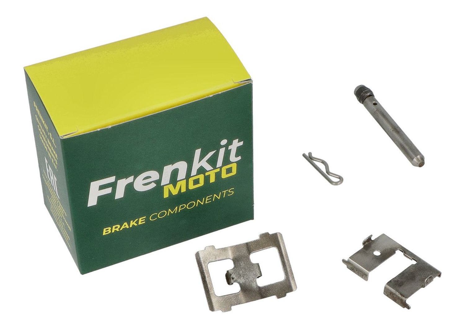 FRENKIT MOTO sada zajišťovacích plíšků, čepů a pojistek brzdového třmenu BREMBO zadní BMW F 650 GS / DAKAR '99-'07, F 800 GS '07-'18, F 700 / 750 GS '11-'22, G 650 GS / SERTAO '08-'16, S 1000 R '13-'21