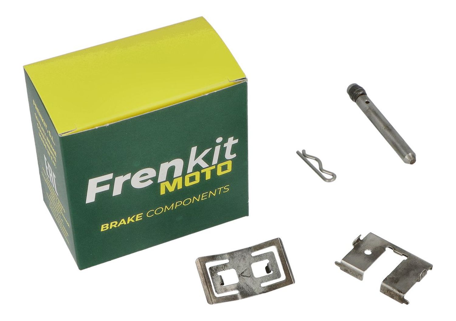 FRENKIT MOTO sada zajišťovacích plíšků, čepů a pojistek brzdového třmenu BYBRE / BREMBO přední F 650 GS / DAKAR '99-'07, F 700 / 750 '11-'22, F 800 GS / ADVENTURE '07-'18, G 650 GS / SERTAO '08-'16