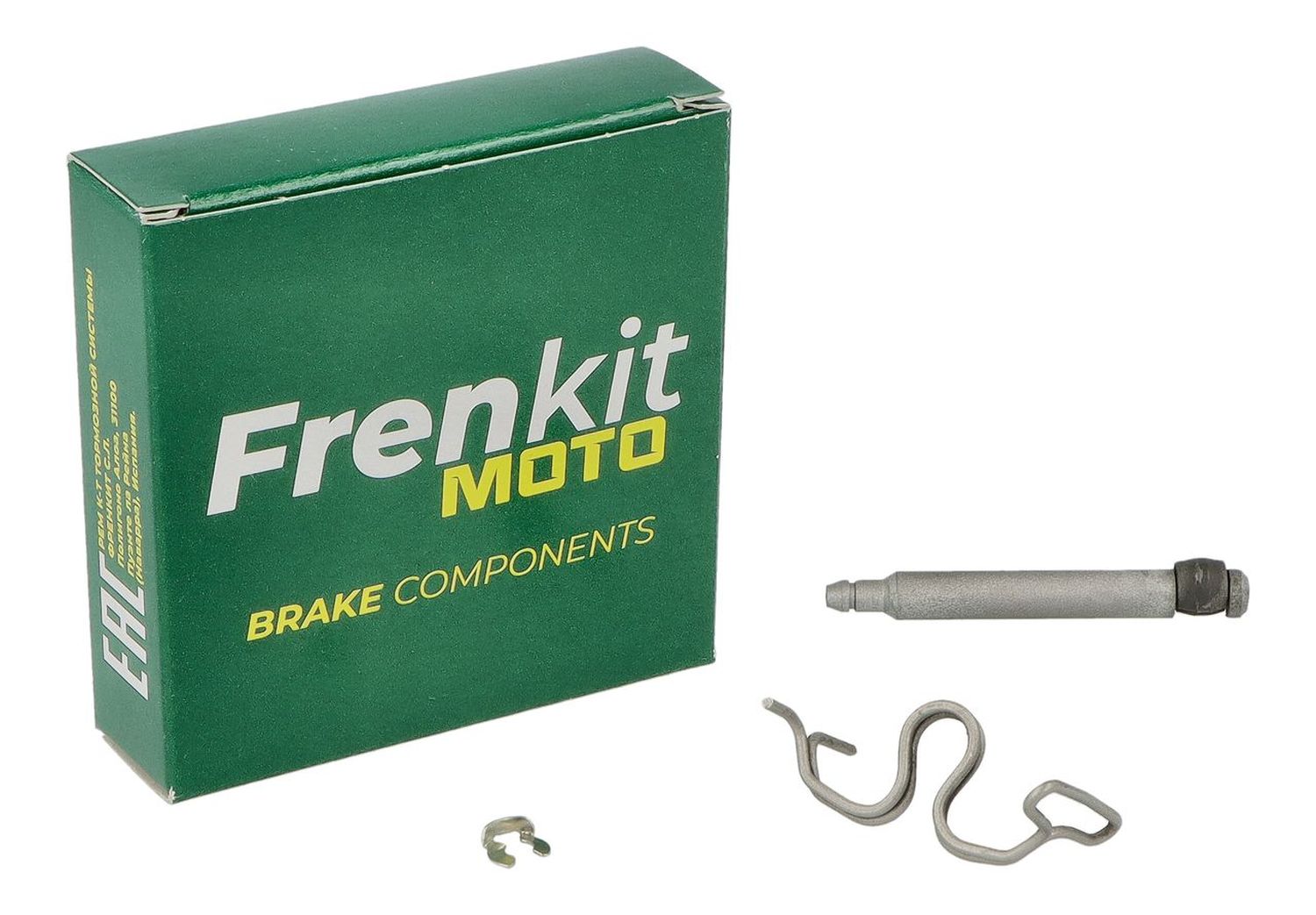 FRENKIT MOTO sada zajišťovacích plíšků, čepů a pojistek brzdového třmenu BREMBO zadní APRILIA RS4V R / FACTORY '09-'13, ETV 1000 CAPONORD '01-'07, TUONO V4 R '11-'14, DUCATI HYPERMOTARD 1100 '08-'13