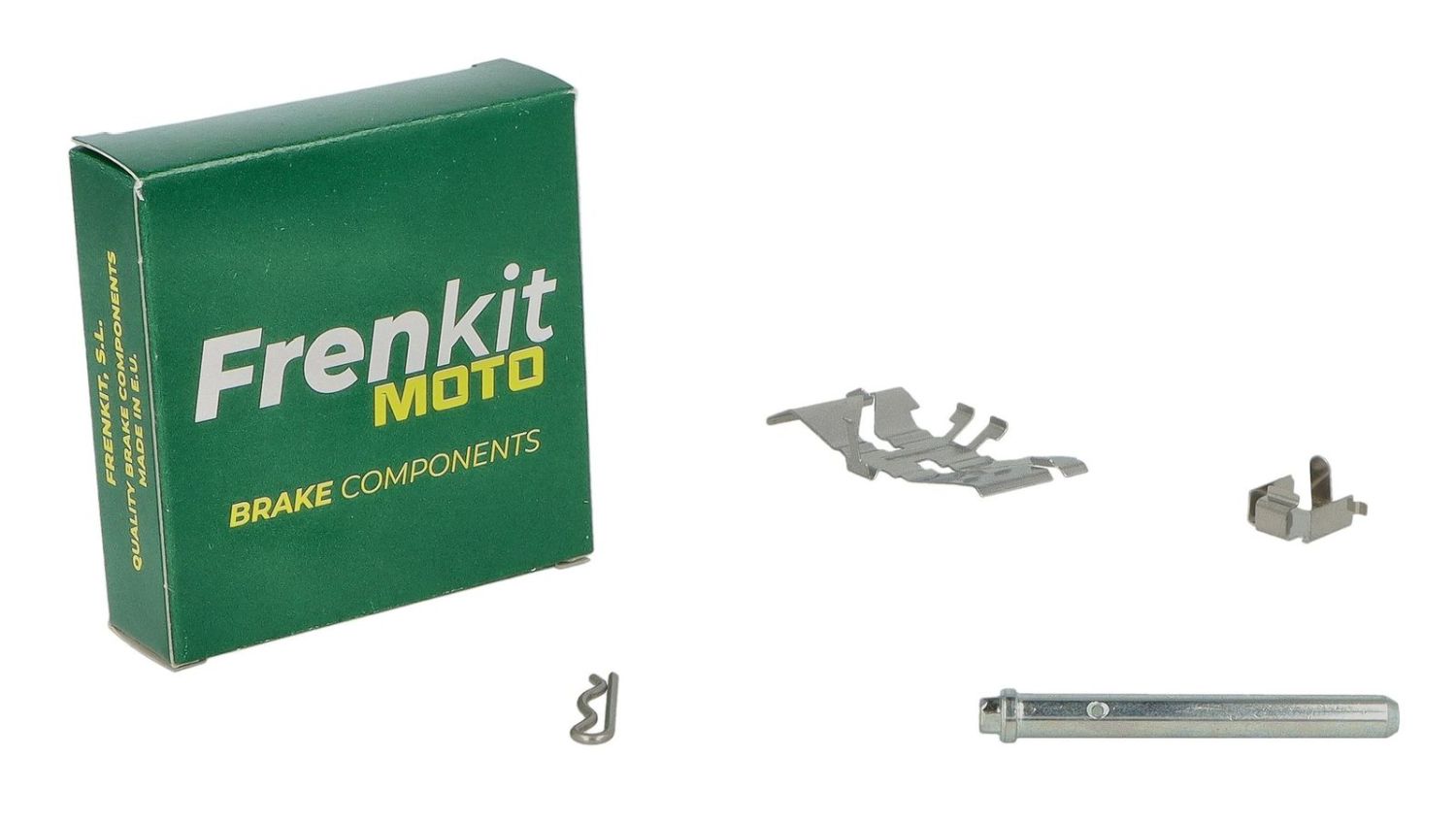 FRENKIT MOTO sada plíšků, čepů a pojistek brzdového třmenu TOKICO přední KAWASAKI ER 6F '09-'11, ER 6N '05-'11, NINJA 650 '11-'16, VERSYS 650 '07-'13, VN 1500 '98-'03, ZR-7 F / S '99-'04