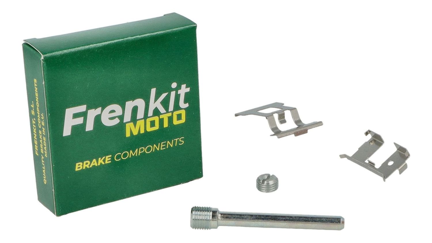 FRENKIT MOTO sada zajišťovacích plíšků, čepů a pojistek brzdového třmenu NISSIN přední KAWASAKI J 125 '16-'22, J 300 '14-'22, YAMAHA X-MAX 125 '10-'18, X-MAX 250 '10-'18, YP 125 R '10-'13, YP 250 R '05-'07