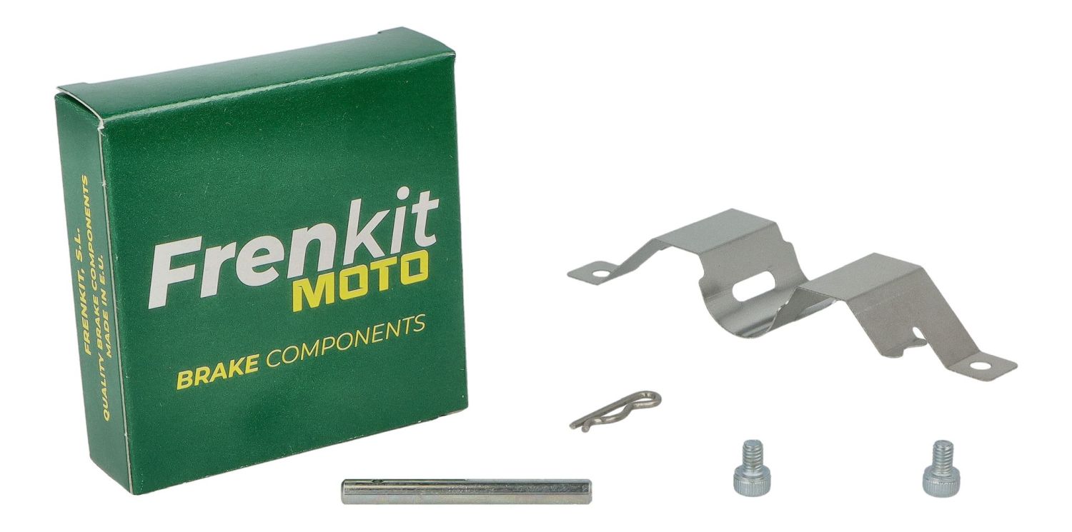 FRENKIT MOTO sada zajišťovacích plíšků, čepů a pojistek brzdového třmenu TOKICO přední BMW K 1200 LT '97-'08, K 1200 R '04-'08, K 1600 B / GT / GTL '10-'20, R 1150 R '00-'06, R 1200 C / MONTAUK '01-'05, R 1200 R '06-'13