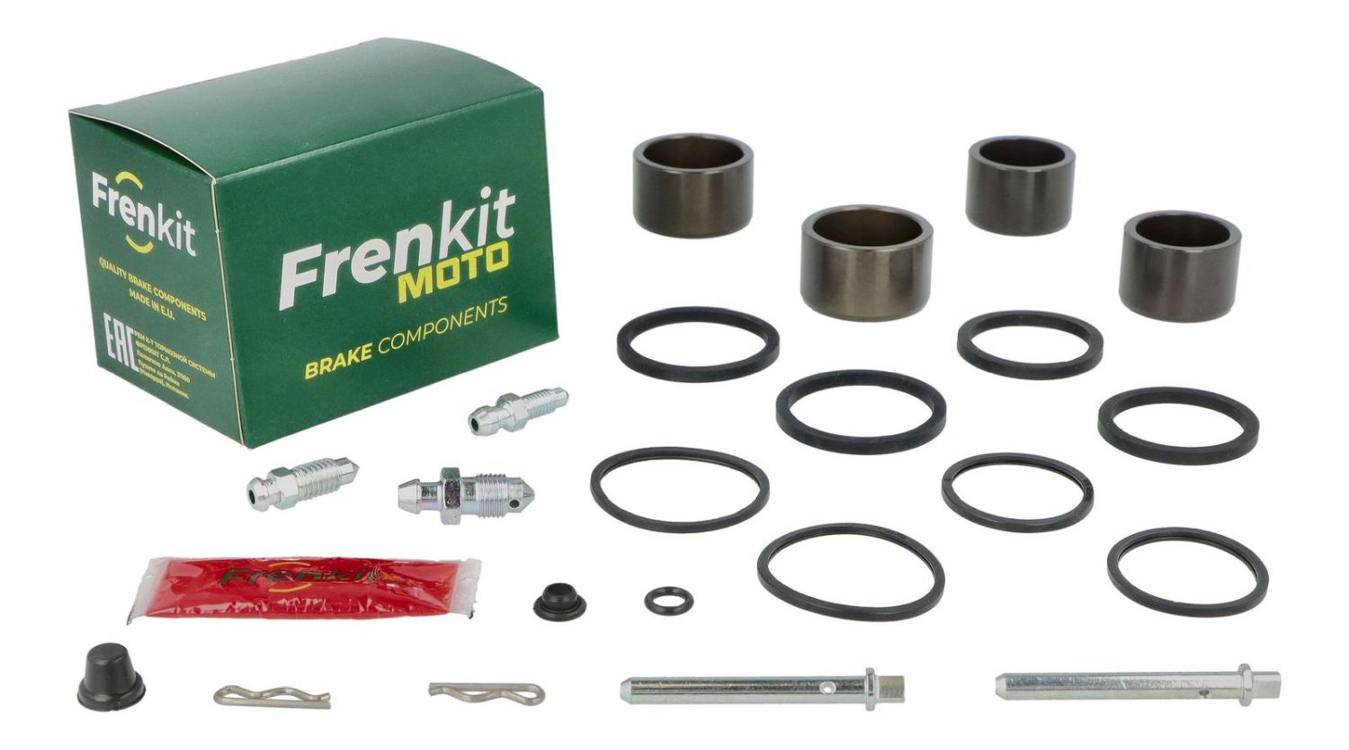 FRENKIT MOTO opravná sada brzdového třmenu (kompletní / superkit) BREMBO (píst průměr 30 / 34 mm) přední BMW F 800 GT / R / S / ST '06-'17, R NINET 1200 '16-'23
