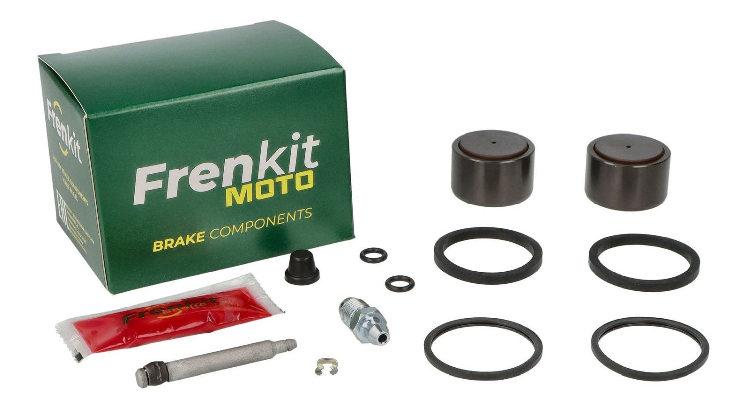 FRENKIT MOTO sada pro opravu brzdového třmenu (kompletní / superkit) BREMBO (píst fi 34mm) zadní DUCATI EVO 1100 '09-'13, HYPERMOTARD 1100 '08-'15, HYPERMOTARD 950 '19-'23, MONSTER 1200 '15-'16, MONSTER 821 '14-'20