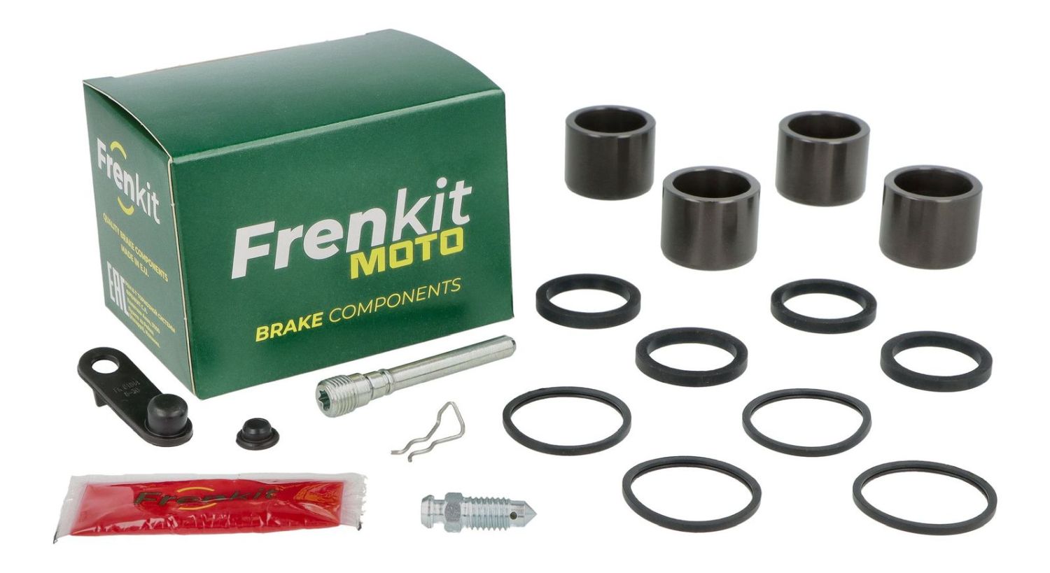 FRENKIT MOTO sada pro opravu brzdového třmenu (kompletní / superkit) BYBRE (píst fi 28mm) přední KTM DUKE 125 '11-'20, DUKE 250 '15-'18, DUKE 390 '13-'18, RC 125 / 200 / 250 / 390 '14-'18