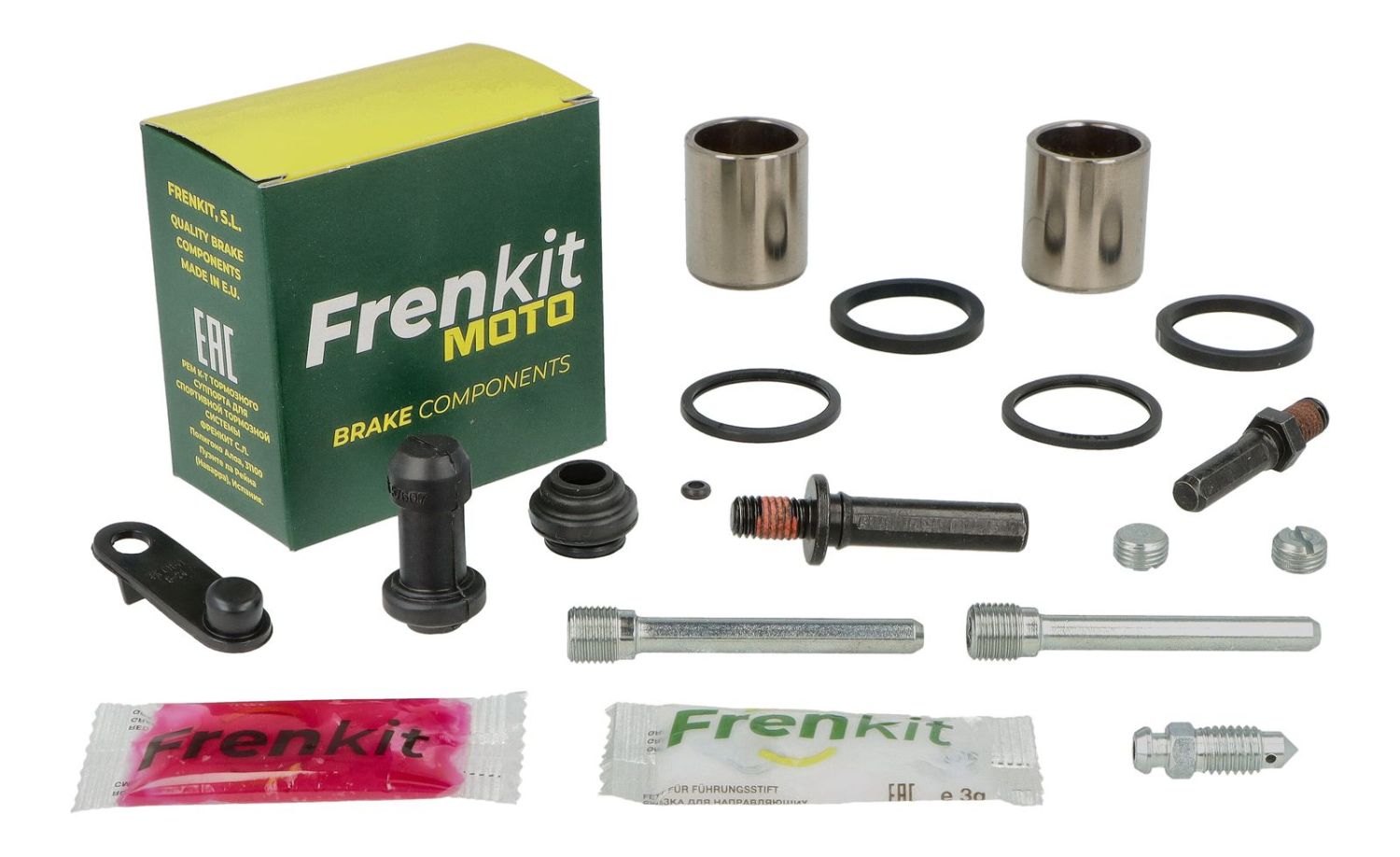 FRENKIT MOTO sada pro opravu brzdového třmenu (kompletní / superkit) NISSIN (píst fi 27mm) přední HONDA CRF 125 F '14-'18, XR 150 L '14-'18, XRV 750 AFRICA TWIN '90-'03