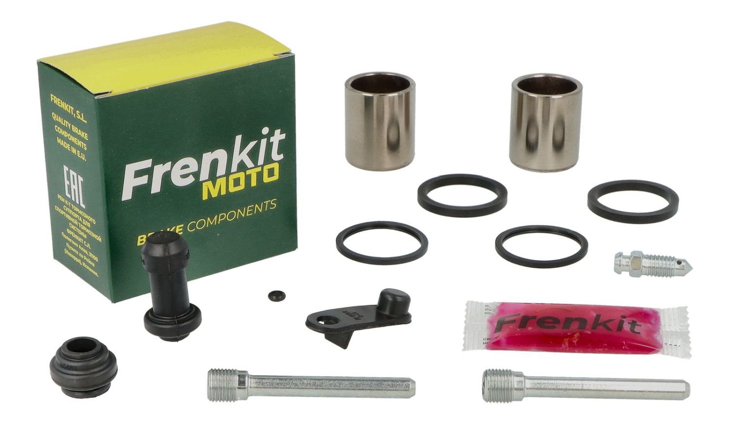 FRENKIT MOTO sada pro opravu brzdového třmenu (kompletní / superkit) NISSIN (píst fi 27mm) přední KAWASAKI ELIMINATOR 1000 '87-'88, NINJA 250 R '08-'12, NINJA 300 '13-'17