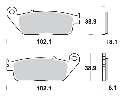 Brake pads SBS 627HS