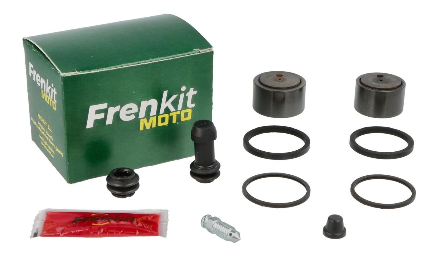 FRENKIT MOTO opravná sada brzdového třmenu (těsnění + písty) BREMBO (píst FI 26 / 28MM) zadní BMW R 1100 GS / R '93-'99, R 1100 RT '95-'01, R 1150 GS / ADVENTURE '98-'05, RT 1150 R '00-'06, R 1200 C '01-'05
