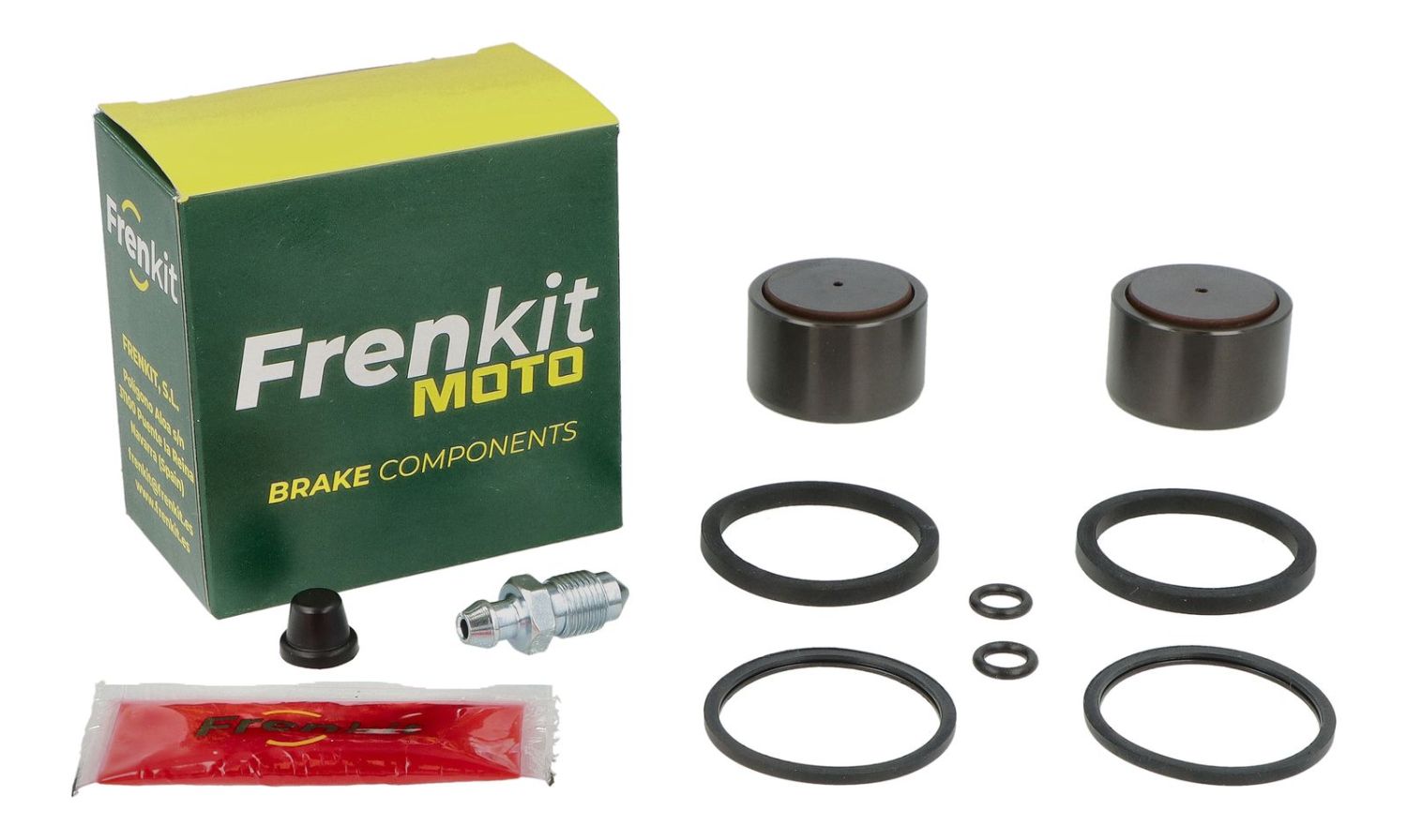 FRENKIT MOTO opravná sada brzdového třmenu (těsnění + písty) BREMBO (píst FI 34MM) zadní DUCATI HYPERMOTARD 1100 '08-'13, HYPERMOTARD 950 '19-'24, MONSTER 1200 '13-'17, 748 '95-'99