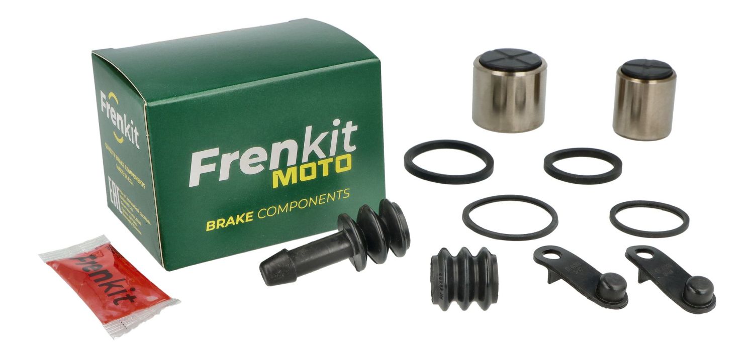FRENKIT MOTO opravná sada brzdového třmenu (těsnění + písty) TOKICO (píst FI 27 / 34MM) přední KAWASAKI ER 5 '96-'00, GPX 600 R '88-'99, GPZ 500 '87-'03, GTR 1000 '86-'03, ZEPHYR 1100 '91-'98