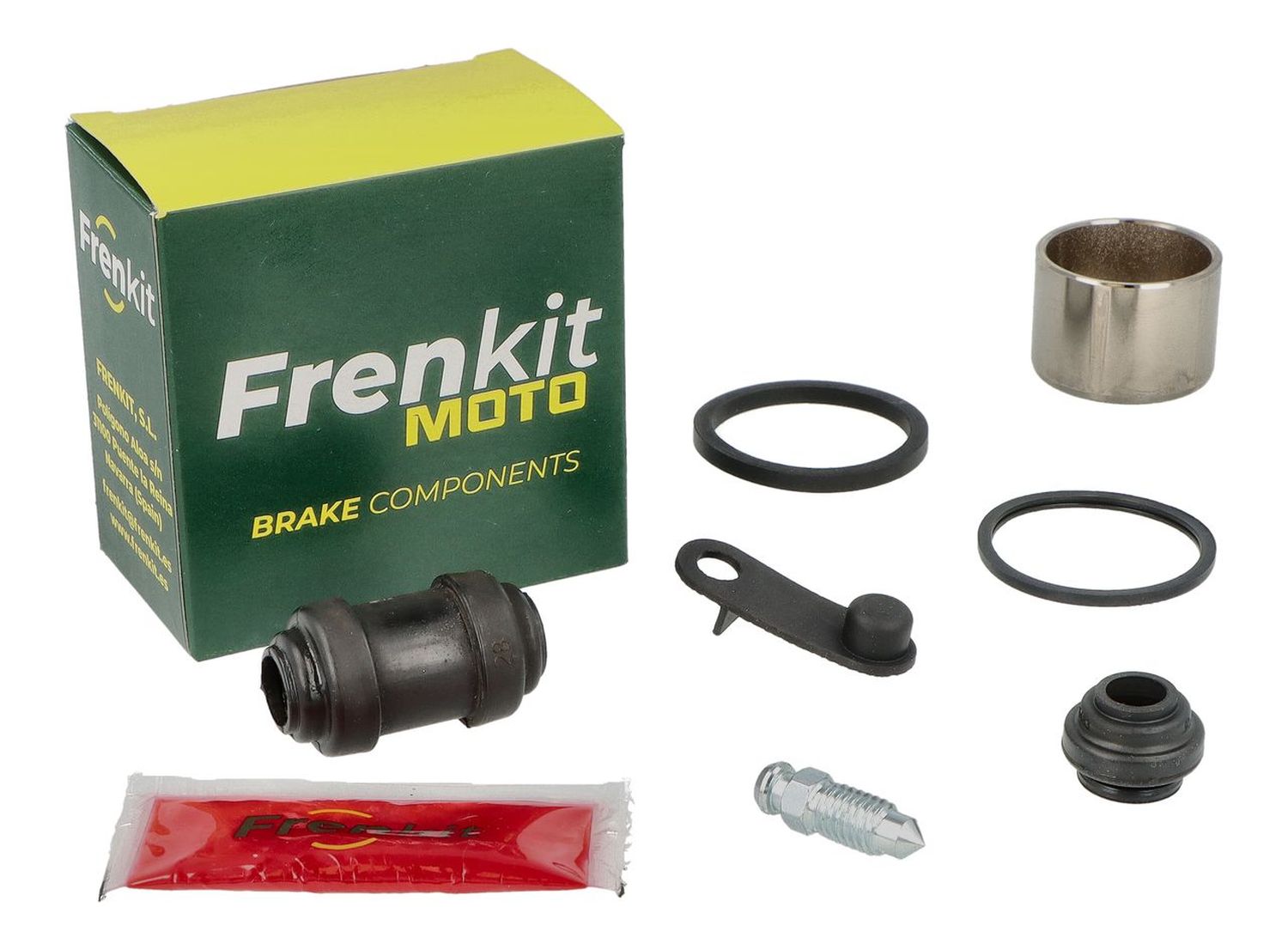 FRENKIT MOTO caliper repair kit (seals + pistons) NISSIN (piston FI 38MM) rear HONDA CB 300 F '19-'24, CB 500 F / X '13-'22, CB 1000 '92-'95, CB 1100 '13-'17, CB 600 F HORNET '98-'10, CB 1300 '03-'13