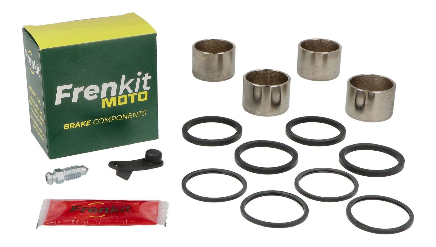 FRENKIT MOTO opravná sada brzdového třmenu (těsnění + písty) TOKICO / NISSIN (píst FI 27 / 30MM) přední KAWASAKI ZEPHYR 550 '91-'99, YAMAHA BT 1100 BULLDOG '02-'07, FZ 6 FAZER / S2 '03-'10