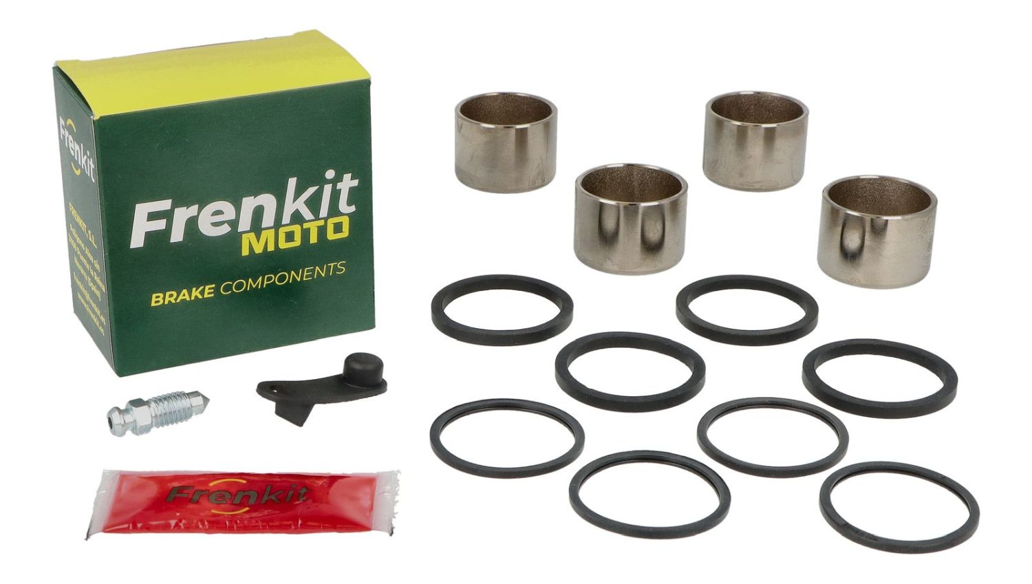 FRENKIT MOTO opravná sada brzdového třmenu (těsnění + písty) NISSIN (píst FI 27 / 30MM) přední HONDA CB 600 F HORNET '02-'10, CB 900 HORNET '02-'05, CBR 900 RR FIREBLADE '92-'99