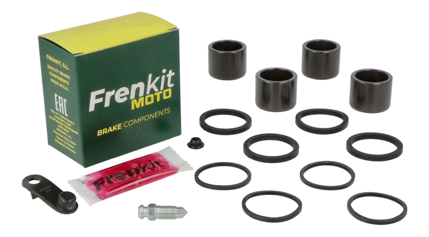 FRENKIT MOTO opravná sada brzdového třmenu (těsnění + písty) BYBRE (píst FI 28MM) přední KTM DUKE 125 '17-'22, DUKE 390 '13-'18, RC 250 '15-'18