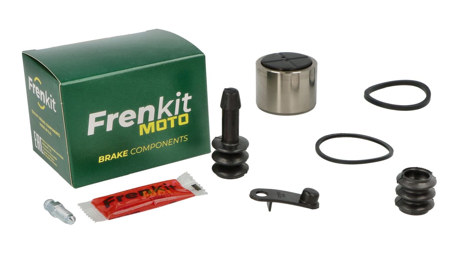 FRENKIT MOTO opravná sada brzdového třmenu (těsnění + písty) TOKICO (píst fi 43mm) přední / zadní KAWASAKI GPZ 1000 '86-'89, GPZ 600 R '85-'89, GTR 1000 '86-'03, VN 1500 '88-'00