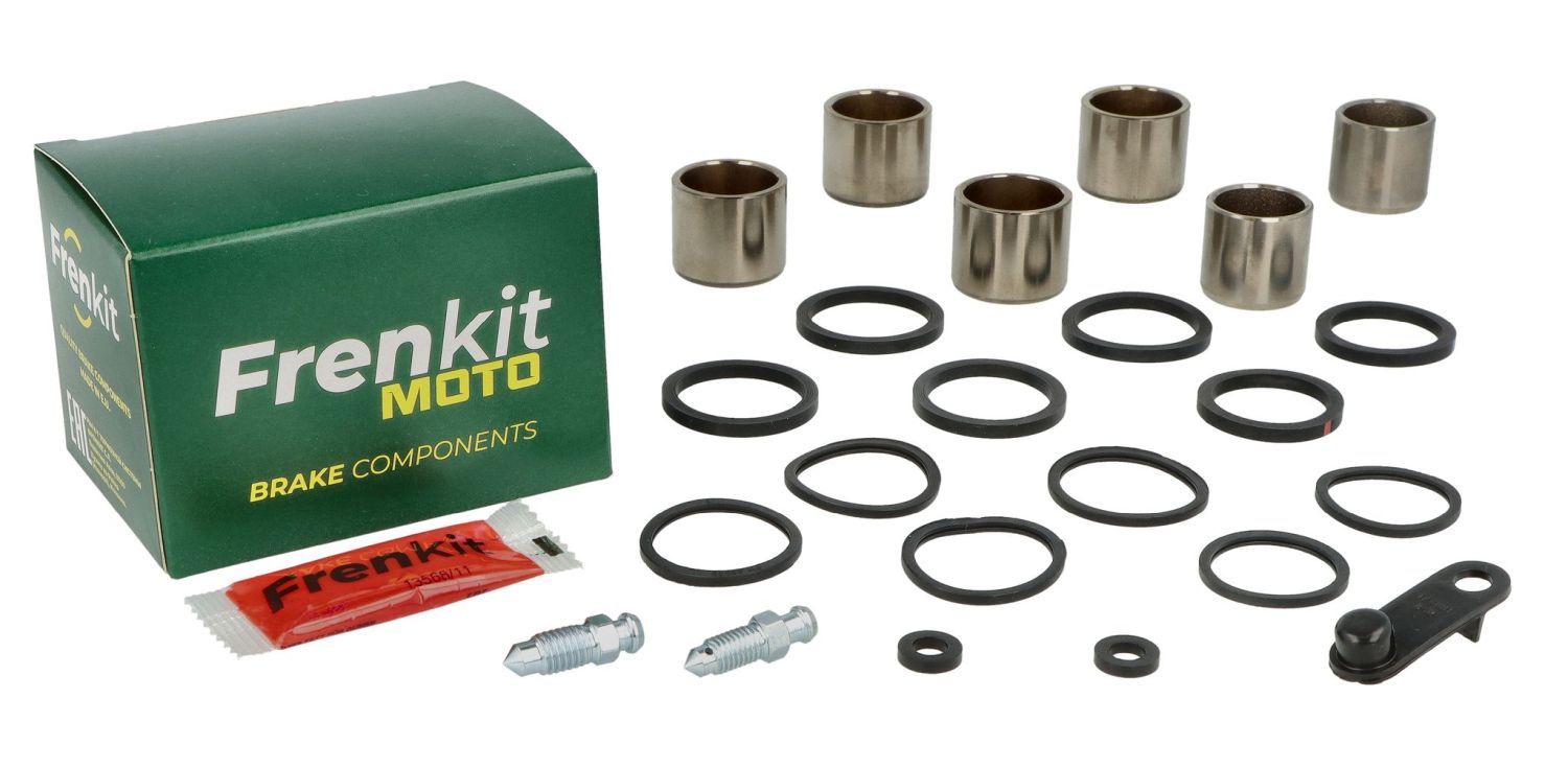 FRENKIT MOTO opravná sada brzdového třmenu (těsnění + písty) TOKICO (píst fi 24 / 27mm) přední KAWASAKI ZX-6R 600 NINJA '98-'01, ZX-12R '00-'05, ZRX 1100 / 1200 '96-'07, ZX-7R NINJA '96-'03
