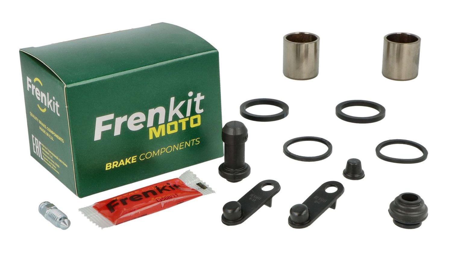 FRENKIT MOTO opravná sada brzdového třmenu (těsnění + písty) NISSIN (píst fi 25mm) přední HONDA CG 150 '05-'13, CMX 250 C REBEL '95-'96, MSX 125 GROM '13-'18, NS1 50 '91-'98