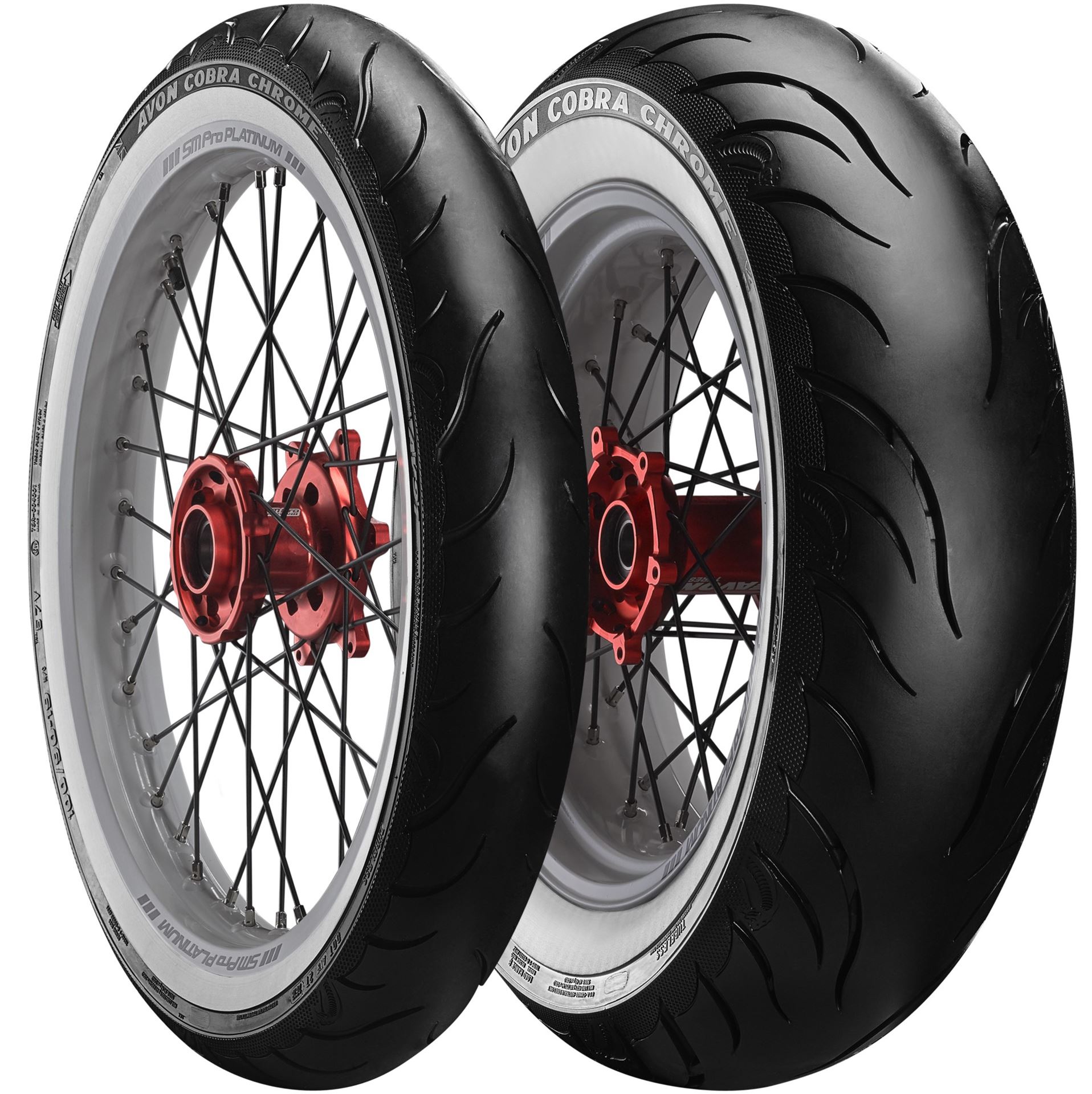AVON 100/90-19 COBRA CHROME WSW 57V TL PŘEDNÍ BÍLÁ STRANA DOT 2023 (2120011)