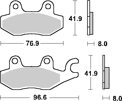 Brake pads SBS 638RSI