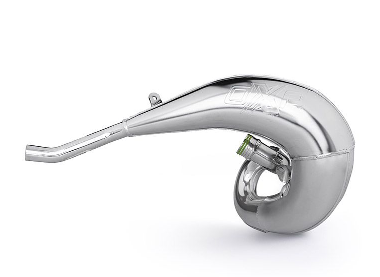 OXA FACTORY difuzor (TUBA rezonanční) FRONT EXHAUST PIPE chrom TM závodní MX / EN / SMR 250 / 300 22-25 (OXA FACTORY difuzor (TUBA rezonanční) FRONT)