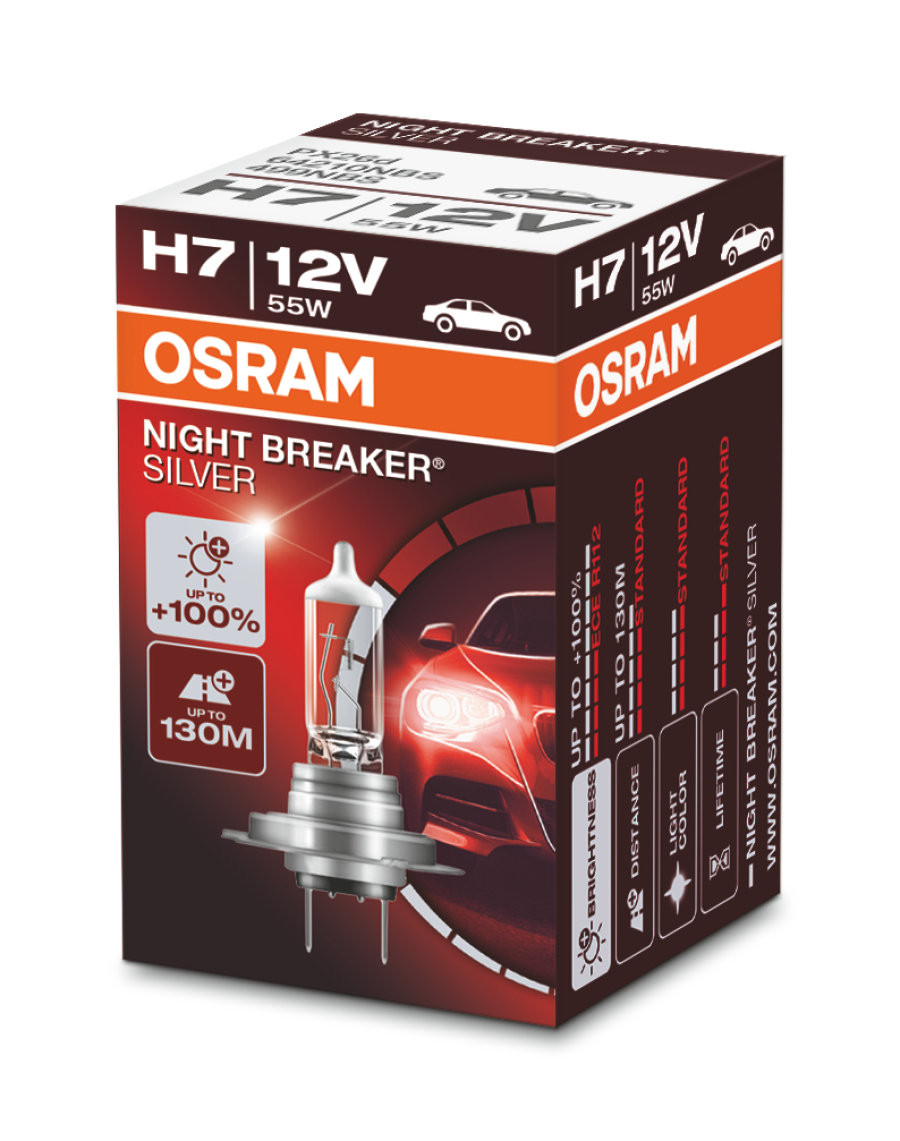 Levně OSRAM žárovka H7 12V 55W PX26D NIGHT BREAKER SILVER (+100%) (OSRAM žárovka H7 12V 55W PX26D NIGHT BREAKER SILVER (+100%))