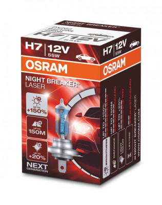 OSRAM žárovka H7 12V 55W PX26D NIGHT BREAKER® LASER (+150%) (OSRAM žárovka H7 12V 55W PX26D NIGHT BREAKER® LASER (+150%))