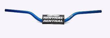 RENTHAL řidítka 1,1/8 (28,6mm) MX FATBAR HANDLEBARS BLUE RC SX/SXF 06-09, SUZUKI RM/RMZ 06-13 barva světle modrá s chráničem (RENTHAL řidítka 1,1/8)