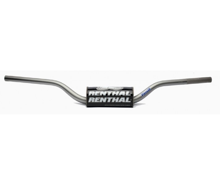 RENTHAL řidítka 1,1/8 (28,6mm) MX FATBAR HANDLEBARS šedá RC SX/SXF 06-09, SUZUKI RM/RMZ 06-13 barva šedá s chráničem (RENTHAL řidítka 1,1/8 (28,6mm))