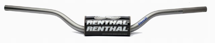 RENTHAL řidítka 1,1/8 (28,6mm) MX FATBAR HANDLEBARS TANIUM RC SX/SXF 06-09, SUZUKI RM/RMZ 06-13 barva titanová s chráničem (RENTHAL řidítka 1,1/8)