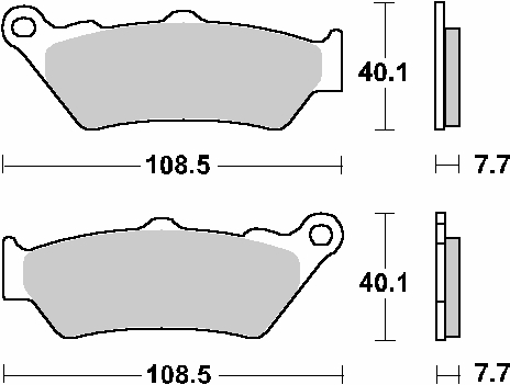 Brake pads SBS 674SI