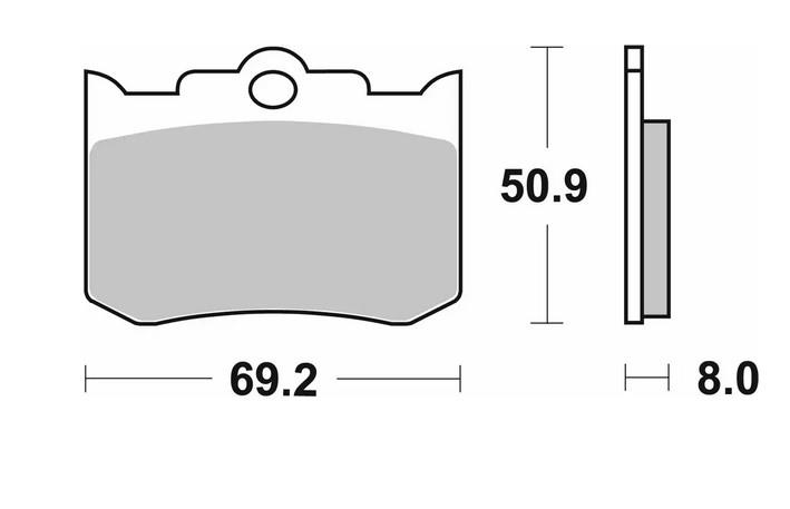 Brake pads SBS 678LS