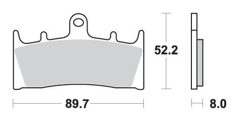 Brake pads SBS 686HS