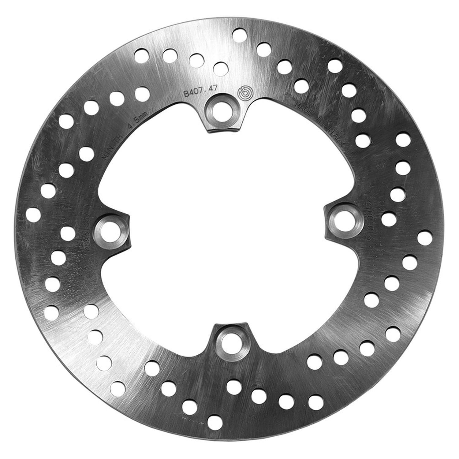 BREMBO zadní brzdový kotouč KAWASAKI Z 1000 '03-'06, ZX-10R '04-'10, KLX 250 R '93-'99, ZX-6R 600 '98-'16, ZX-6RR '03-'07, ER-6 F / N '05-'16, Z 750 '04-'07, ZX-9R '98-'04, KLE 650 VERSYS '07-'14, KLX 650 '93-'02 (220X100X5MM) (4X10,5MM)