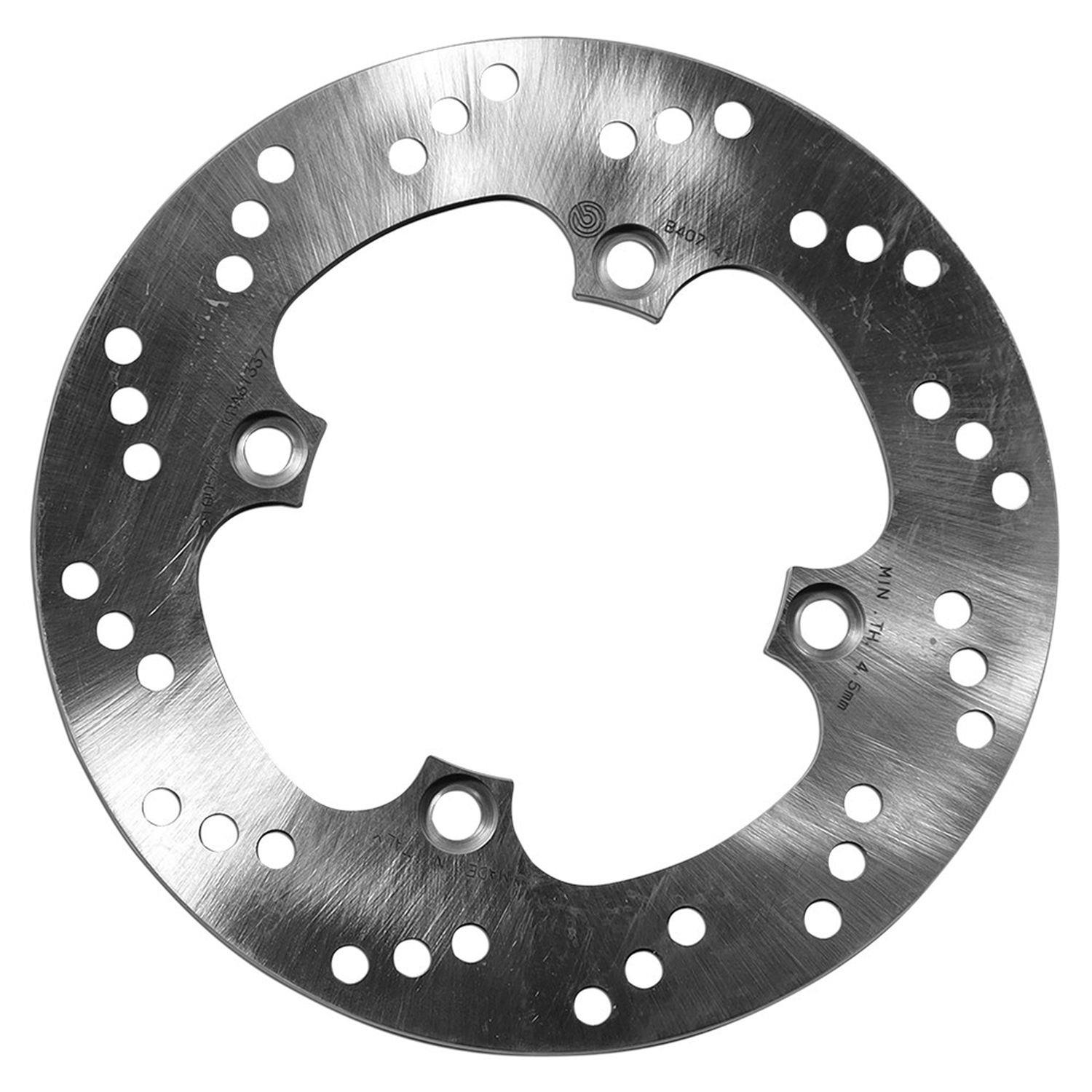 BREMBO zadní brzdový kotouč HONDA CBR 1000 RR '04-'19, CBR 600 F '91-'07, CBR 600 RR '03-'25, XR 600 '91-'00, CBR 900 / 929 / 954 RR FIREBLADE '92-'03, TRIUMPH DAYTONA 955 '98-'06 (220X105X5MM) (4X10,5MM)