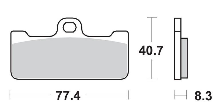 Brake pads racing SBS 695DS-2