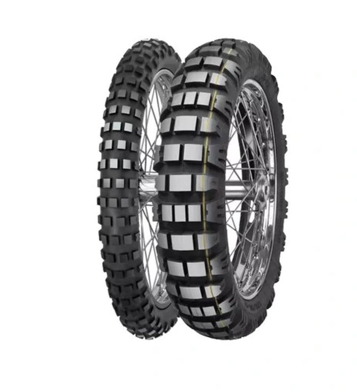 MITAS 110/80-19 E-09 DAKAR 59R TL M+S PŘEDNÍ (ŽLUTÝ PROUŽEK) DOT 2023 (24457) (náhradní:70001020) (MITAS 110/80-19 E-09 DAKAR 59R TL M+S PŘEDNÍ)