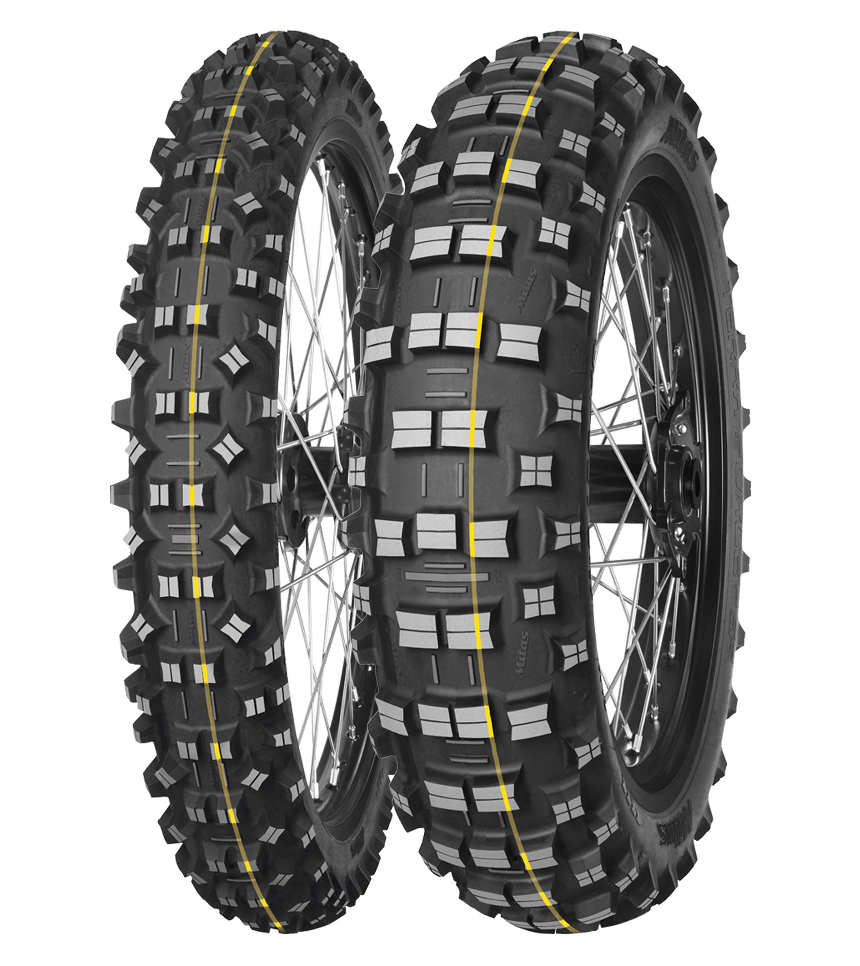 MITAS 120/90-18 TERRA FORCE-EF SUPER 65R TT ZADNÍ (ŽLUTÝ PROUŽEK) DOT 2026 (náhradní:70000179,70000202)