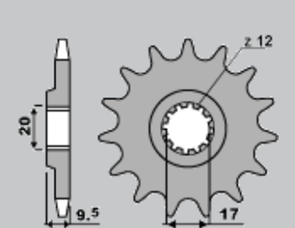 JR řetězové kolo přední 7005 13 KTM SX 65 98-15 (JTF1906.13) (JR řetězové kolo přední 7005 13 KTM SX 65 98-15 (JTF1906.13))