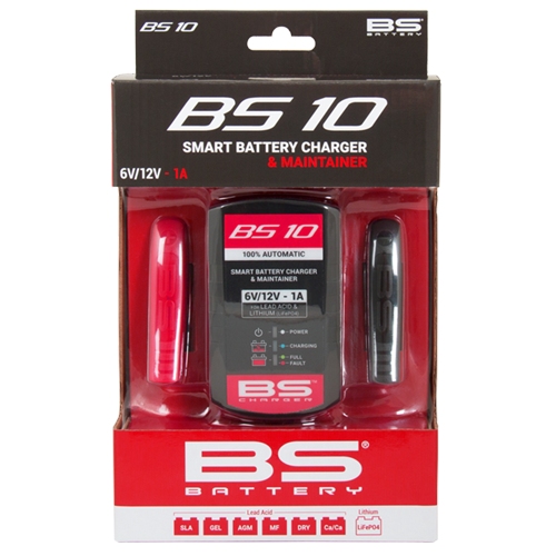 BS BATTERY charger BS10 6V-12V std/agm/gel, 12,8v lithium (life P04), 1a to 20ah (el) (10) (700516)