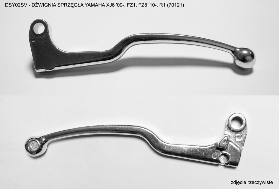 V parts (VICMA) clutch lever YAMAHA xj6 09-, fz1, fz8 10-, r1, colour silver (DSY02SV) = DSY07S (70121)