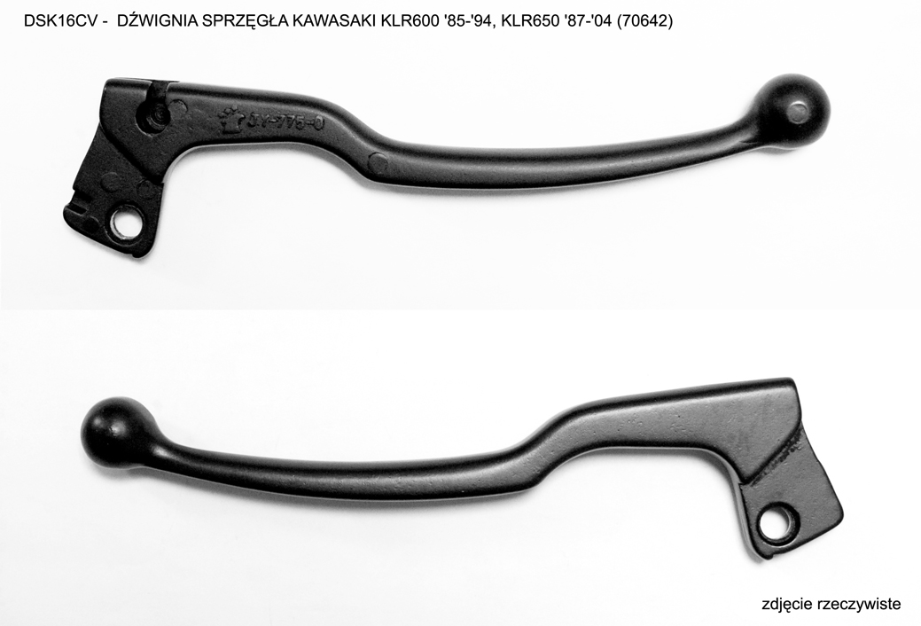 V parts (VICMA) clutch lever KAWASAKI KLR600 85-94, KLR650 87-04, colour black (DSK16CV) = DSS16CV, DSS17CV (73362) (70642)