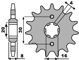 PBR ozubené kolo 718 14 18NC (7181418NC)