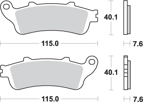 Brake pads SBS 721HS
