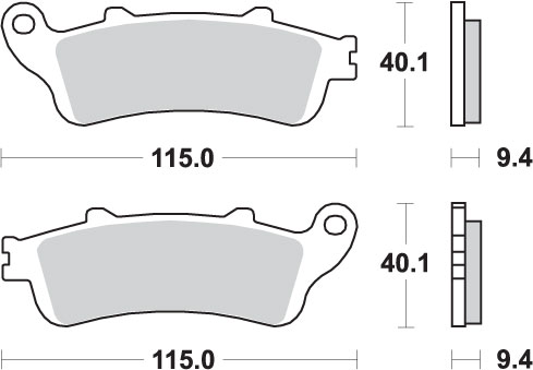 Brake pads SBS 722LS
