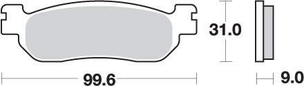 Brake pads SBS 728LS