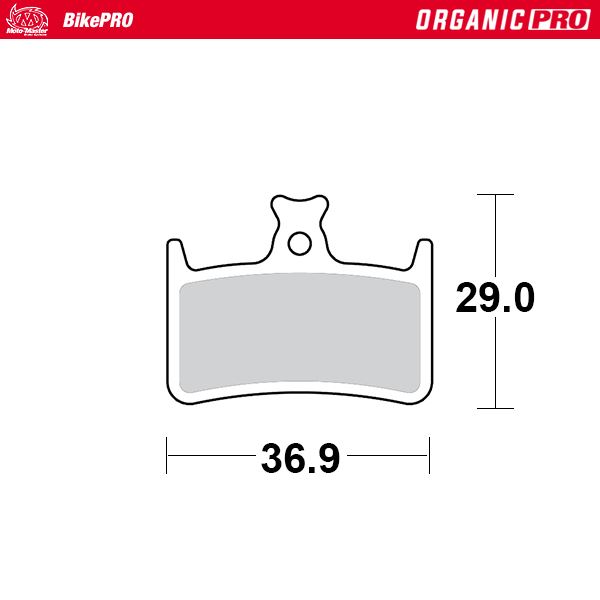 MOTO-MASTER bike pro brake pads organic pro suitable for hope e4, m4, rx4 (731633)