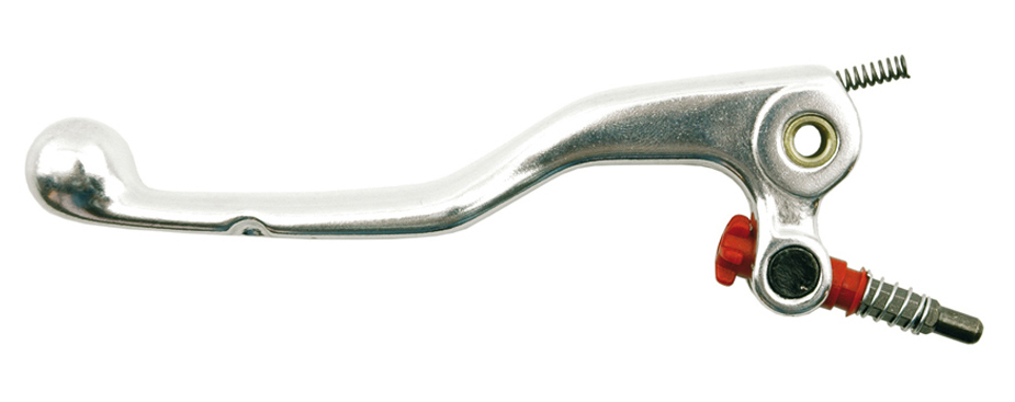 V PARTS (VICMA) spojková páčka KTM SX/EXC 04-07 SWM 300/ 500 s pružinkou a stavěcím šroubem (krátká), barva stříbrná (DSKT03SVK) (73761) (V PARTS)